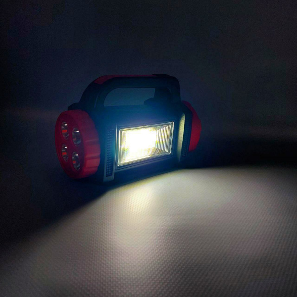 Многофункциональный кемпинговый ручной фонарь Multifuncional Reflector (USB, солнечная батарея, 3 режима работы, функция powerbank)